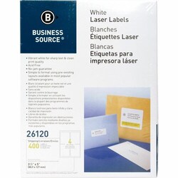 Enterprise Technology Solutions&nbsp;Business Source  Mailing Labels,Shipping,Laser/Inket,3-1/2