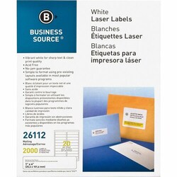 Enterprise Technology Solutions Business Source Mailing Labels, Laser/Inkjet,