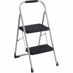 Enterprise Technology Solutions&nbsp;Cosco Home And Office Products  Step Stool,Folding,HandGrip,LegTips,200lbCap,Platinum/Black