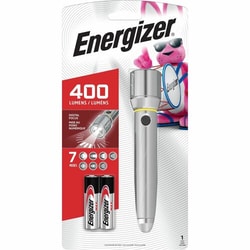Enterprise Technology Solutions&nbsp;Eveready Battery Co Inc  Flashlight, LED, Metal, 400 Lumens, Digital Focus, Chrome