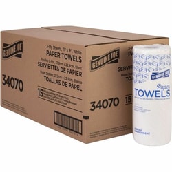 Enterprise Technology Solutions&nbsp;Genuine Joe  Towel Roll,Paper,2-Ply,70Shts/RL,9