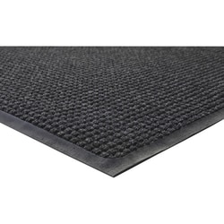 Enterprise Technology Solutions&nbsp;Genuine Joe  Indoor/Outdoor Mat, Rubber Cleated Backing, 3'x5', Charcoal