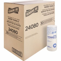 Enterprise Technology Solutions&nbsp;Genuine Joe  Towel Roll,Paper,2-Ply,160 Shts/Roll,11