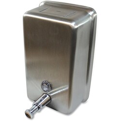 Enterprise Technology Solutions&nbsp;Genuine Joe  Dispenser,Liquid/LotionSoap,BulkFill,Vertical,40ozCap,STST