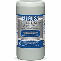 Enterprise Technology Solutions&nbsp;ITW Pro Brands  Stainless Steel Clnr Towels,Lemon,9-3/4