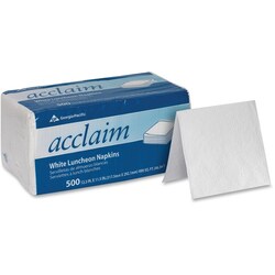 Enterprise Technology Solutions&nbsp;Georgia-Pacific  Luncheon Napkins, 1-Ply, 1/4 Fold, 500 Shts, 60/CT, WE