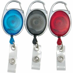 Enterprise Technology Solutions&nbsp;Baumgartens  Clip ID Badge Reels, Oval, 30