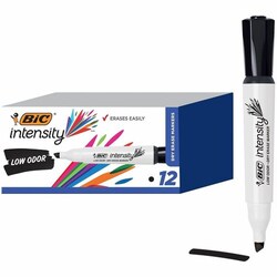 Enterprise Technology Solutions&nbsp;Bic  Markers, Dry-erase, Low-odor, Chisel, Black