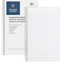 Enterprise Technology Solutions&nbsp;Business Source  Spiral Notebook,College Rule,No Margin,6