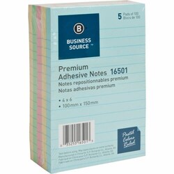 Enterprise Technology Solutions&nbsp;Business Source  Adhesive Notes, Ruled, 4