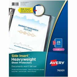 Enterprise Technology Solutions&nbsp;Avery  Sheet Protectors,Side Load,Hvywt, 25/PK,8-1/2