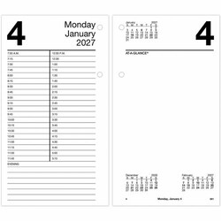 Enterprise Technology Solutions&nbsp;AT-A-GLANCE  Large Desk Refill, F/E21-Style Base, Jan-Dec, 4-1/2