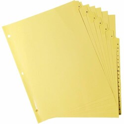 Enterprise Technology Solutions&nbsp;Business Source  Indexes, Plastic Tabs, A-Z, 3HP, 8-1/2