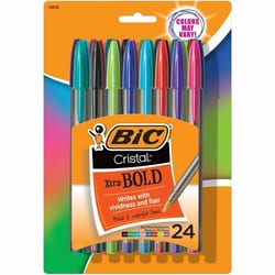 Enterprise Technology Solutions&nbsp;Bic  Ballpoint Pens, 1.6mm, Xtra Bold, 24/PK, Fashion Assorted