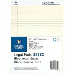 Enterprise Technology Solutions&nbsp;Business Source  Legal Pads,Legal Ruled,50 Sheets,8-1/2