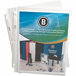 Enterprise Technology Solutions&nbsp;Business Source  Sheet Protectors,Top Load,2.4 mil,11