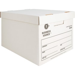 Enterprise Technology Solutions&nbsp;Business Source  Storage Boxes, Ltr/Legal, 400 lb, 12