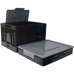 Enterprise Technology Solutions&nbsp;Business Source  Storage Crate,Collapsible,f/Letter&LegalHangingFileFolders,FoldsTo3