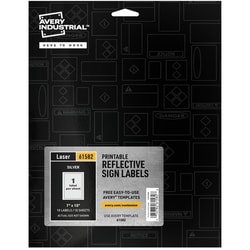 Enterprise Technology Solutions&nbsp;Avery  Sign Labels,Reflective,Laser,Perm,7