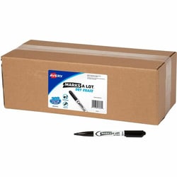 Enterprise Technology Solutions&nbsp;Avery  Dry-Erase Markers, Bullet Tip, Value Pack, 200/CT, Black
