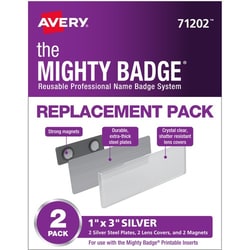 Enterprise Technology Solutions&nbsp;Avery  Badge Refill, Magnetic, Inkjet/Laser, 1