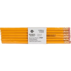 Enterprise Technology Solutions&nbsp;Business Source  Woodcase Pencils, No. 2, 12/pk, Yellow