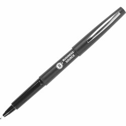 Enterprise Technology Solutions&nbsp;Business Source  Pens,Rollerball,Porous,Quick-Drying,Smudge-Reistant,Medium,0.7,1 Dozen,Black