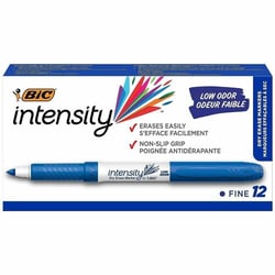 Enterprise Technology Solutions&nbsp;Bic  Markers, Dry-erase, Fine Point, Blue