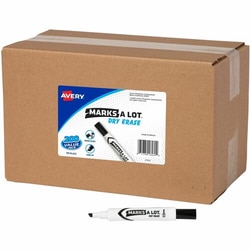 Enterprise Technology Solutions&nbsp;Avery  Dry-erase Markers, Desk Style, Chisel Tip, 200/CT, Black Ink