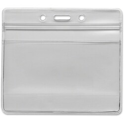 Enterprise Technology Solutions&nbsp;Advantus Corp.  ID Badge Holder, Re-sealable, Horizontal, 50/PK, Clear