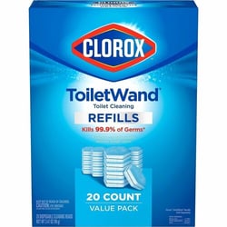 Enterprise Technology Solutions&nbsp;Clorox Company  Toilet Wand Refills,Disposable Head,20/BX,BE/WE