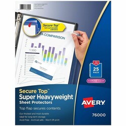Enterprise Technology Solutions&nbsp;Avery  Sheet Protectors,Super Hvywt,25/PK,3PK/BD,Diamond Clear