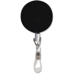Enterprise Technology Solutions&nbsp;Advantus Corp.  Retractable ID Reel, w/ Badge Holder, Heavy Duty, 12/BX, BK