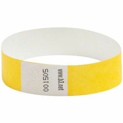 Enterprise Technology Solutions&nbsp;Baumgartens  Security Wrist Band,Tear-Resistant,10