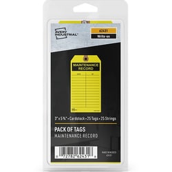 Enterprise Technology Solutions&nbsp;Avery  Maintenance Record Tags,Strung,3
