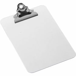 Enterprise Technology Solutions&nbsp;Business Source  Clipboard, Plastic, w/Spring Clip, 6