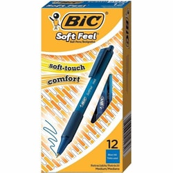Enterprise Technology Solutions&nbsp;Bic  Pen,Retractable,Ballpoint,Med Point,Blue Barrel/Ink