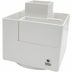 Enterprise Technology Solutions&nbsp;Business Source  Pen Cup,Modular,Rotate,6Comparment,PET,4.7