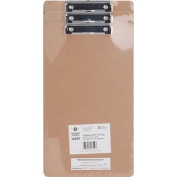Enterprise Technology Solutions&nbsp;Business Source  Clipboard, Flat Clip, Legal, 3/PK, Brown