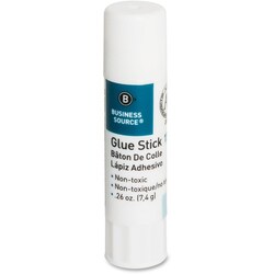 Enterprise Technology Solutions&nbsp;Business Source  Glue Sticks, Permanent, Value Pack, 0.26 oz, 18/PK, Clear