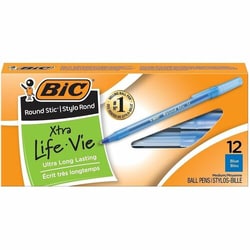 Enterprise Technology Solutions&nbsp;Bic  Ballpoint Pens, Stick, Med Point, Frost Barrel/BE Ink