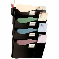 Enterprise Technology Solutions&nbsp;Business Source  Filing System,Expandable Pockets,4 Sections,ID Labels,Plastic,16.63