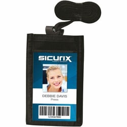 Enterprise Technology Solutions&nbsp;Baumgartens  ID Neck Pouch, Vertical, Adjustable Cord,2-1/4