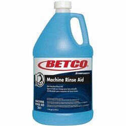 Enterprise Technology Solutions&nbsp;Betco Corporation  Rinse Aid,f/Dishwashers,Low&High Temp,Concentrated,4Gal,Blue