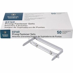 Enterprise Technology Solutions Business Source Fastener, Prong, 1" Capacity,