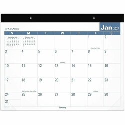 Enterprise Technology Solutions&nbsp;AT-A-GLANCE  E-Z Read Desk Pad, 1PPM, 12Mths, 22