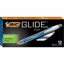 Enterprise Technology Solutions&nbsp;Bic  Pens, Ballpoint, Retract, Fine Pt, SRWE Barrel/BE Ink