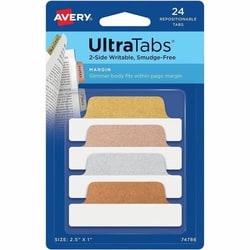 Enterprise Technology Solutions&nbsp;Avery  Tabs, Repositionable, 2-Sided, 2-1/2