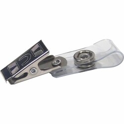 Enterprise Technology Solutions&nbsp;Advantus Corp.  Badge Clips w/Clear Strap, 100/BX, Clear