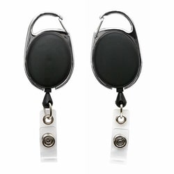 Enterprise Technology Solutions&nbsp;Baumgartens  Clip ID Badge Reel, Caribiner Style, 30